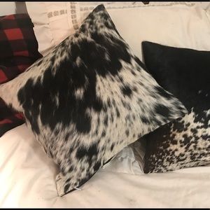 Cowhide Pillow - Western Farmhouse Decor